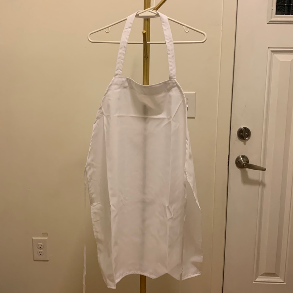 Chef's apron, unisex, one size fits all, white, in stock 100.